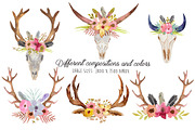 Wild Collection - Skulls and Antlers, a Decorative Illustration by MaraquelaStudio (Thumbnail 5 of 10)