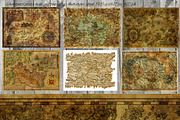 Old Pirate Maps Bundle, a Transportation Illustration by Samiramay (Thumbnail 3 of 5)