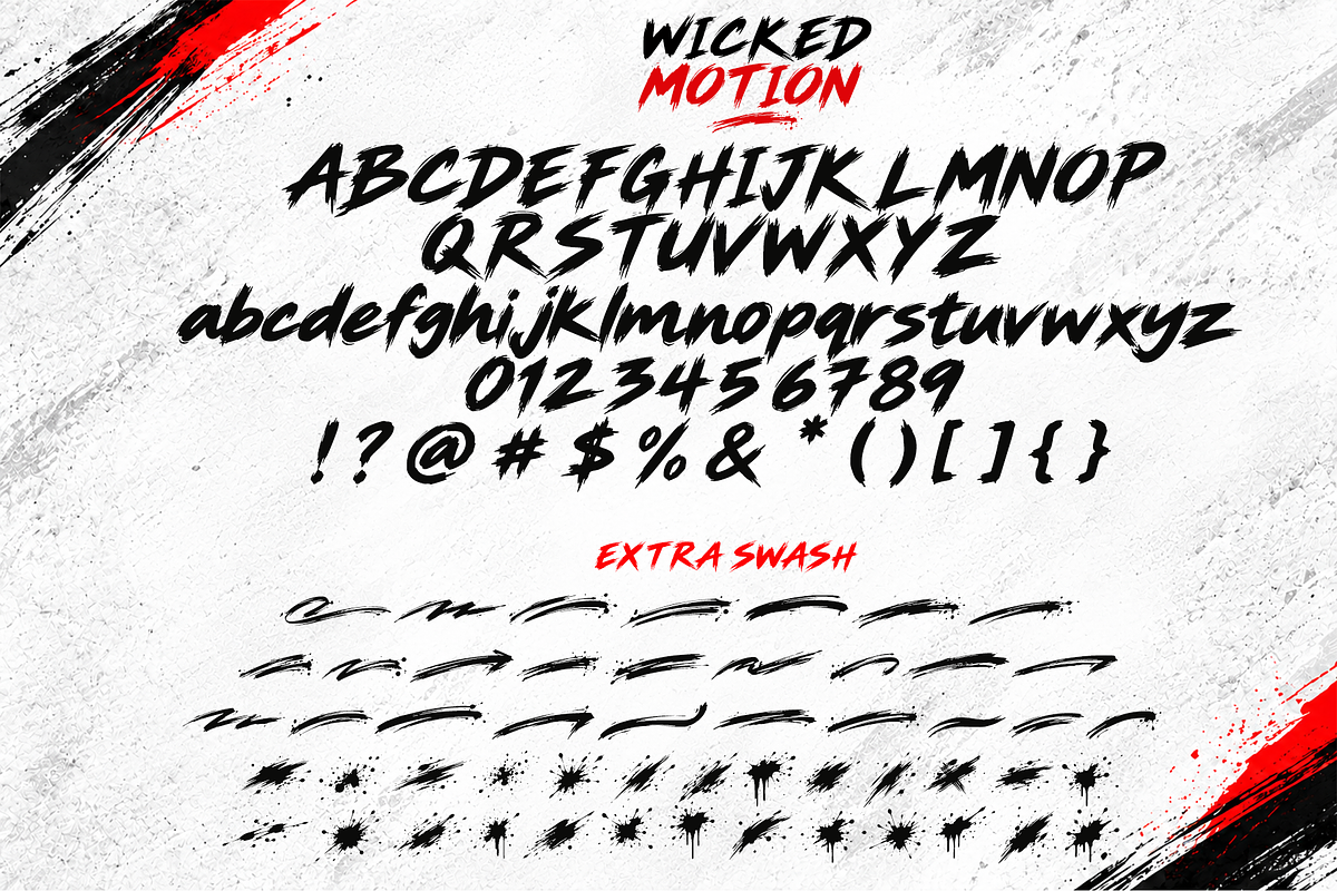 WICKED MOTION – Bold Brush Font, a Handwritten Font by cocodesign (Photo 8 of 9)