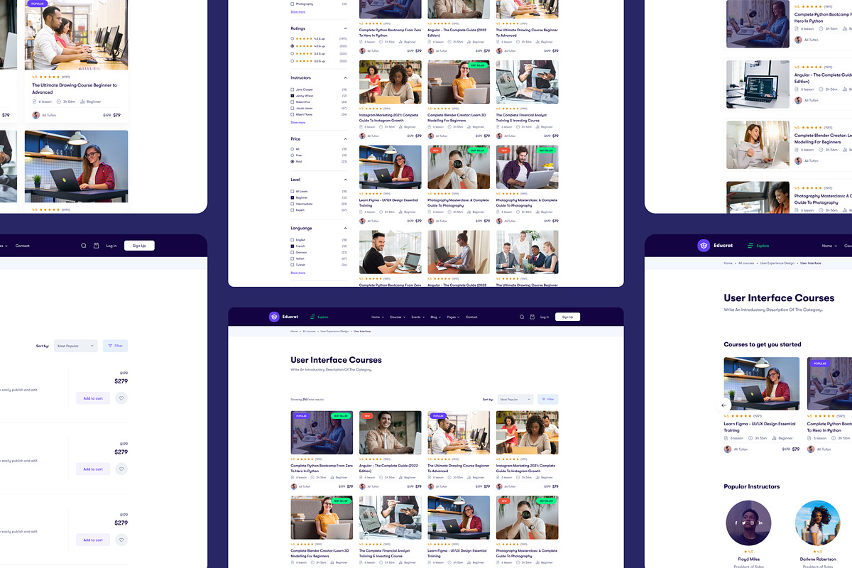 Educrat — LMS Education HTML Theme, a HTML Template by CreativeLayerss (Photo 2 of 3)