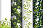 Floral patterns. Jasmine, a Pattern Graphic by MarinaVorontsova (Thumbnail 3 of 3)