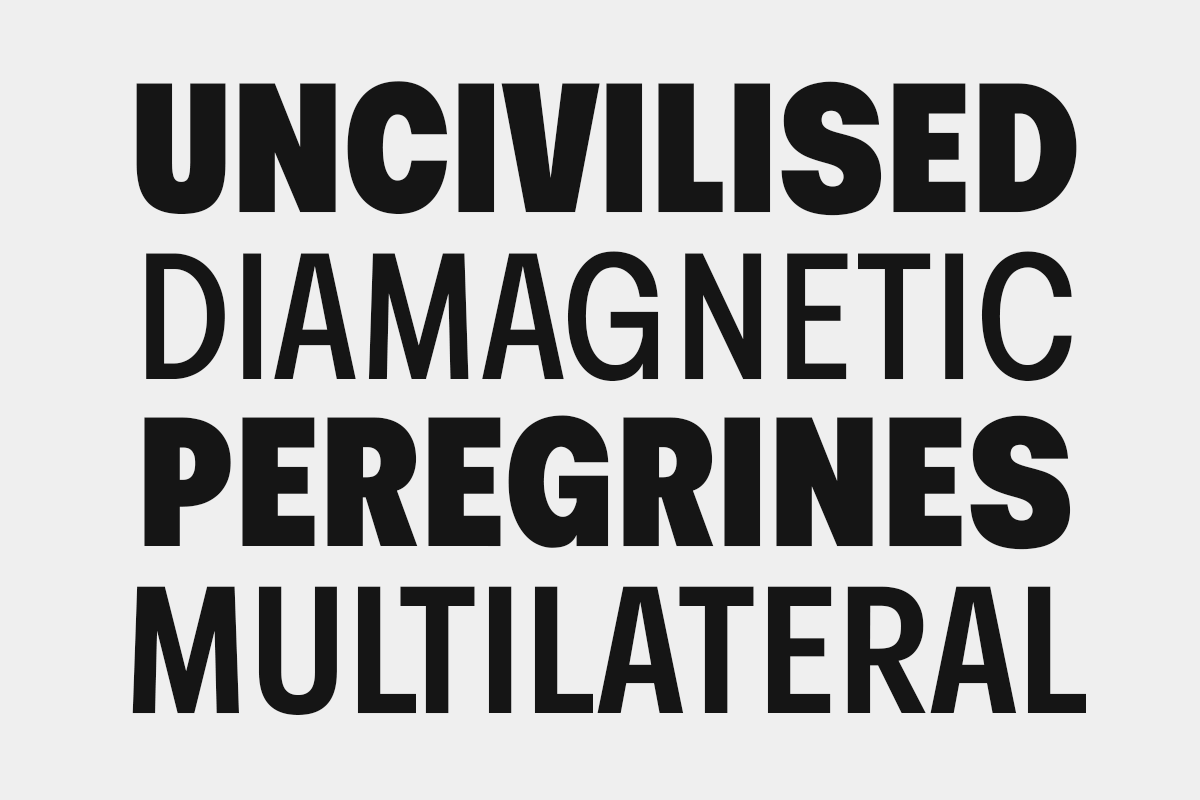 Himneu – Condensed Font, a Font by Yukita Creative (Photo 5 of 8)