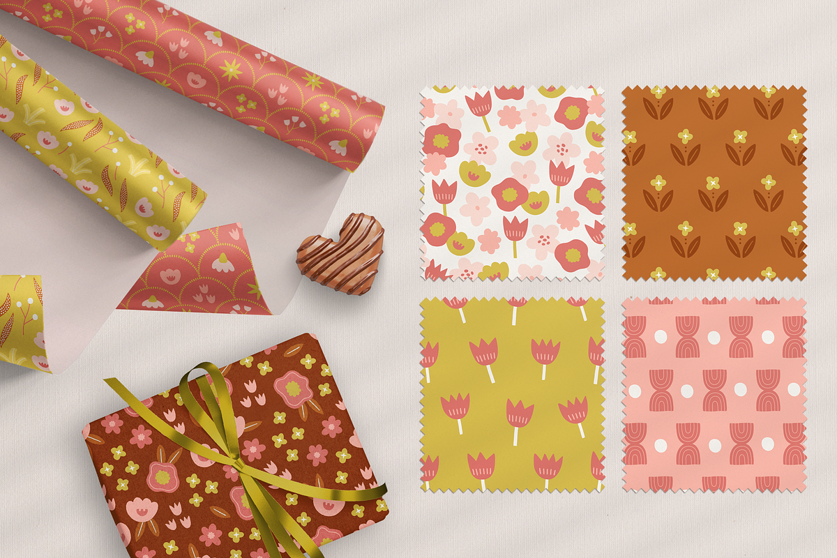 Retro Florals - Nature Collection, a Seasonal Illustration by miumiu (Photo 4 of 15)