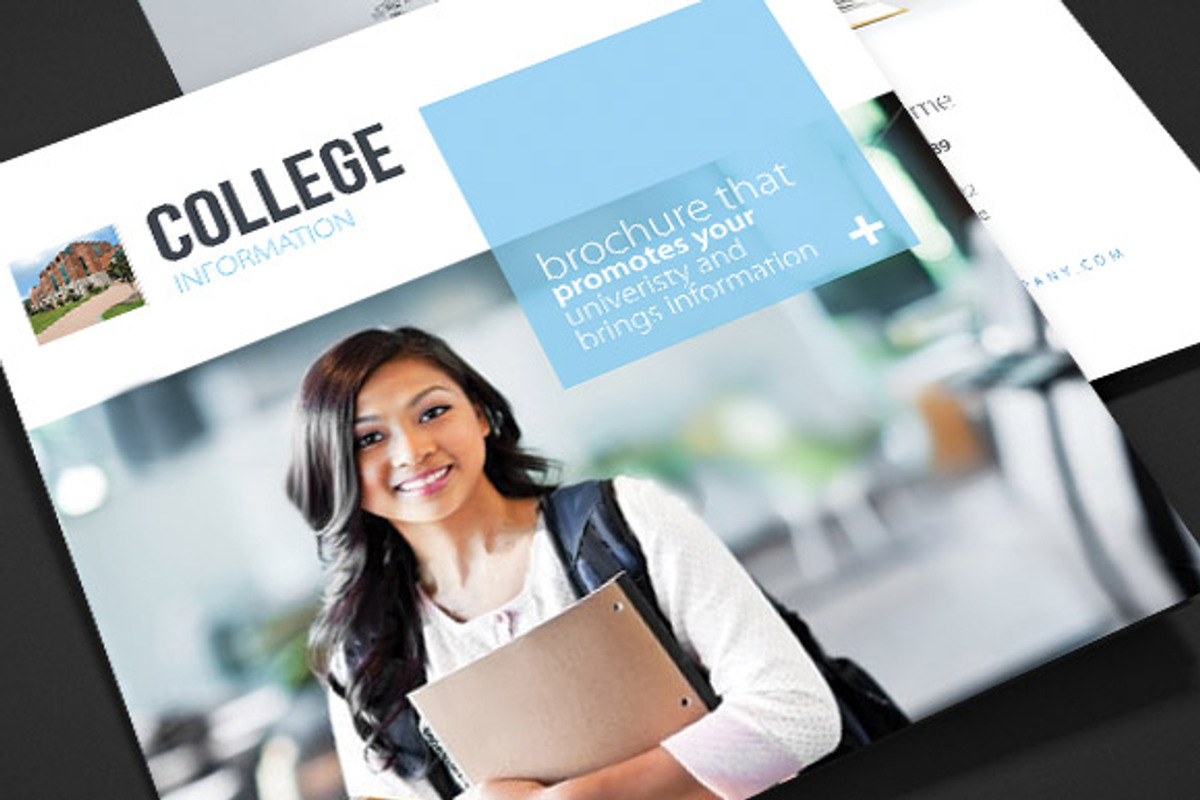College - School Trifold Brochure, a Brochure Template by pixart_pm (Photo 1 of 3)