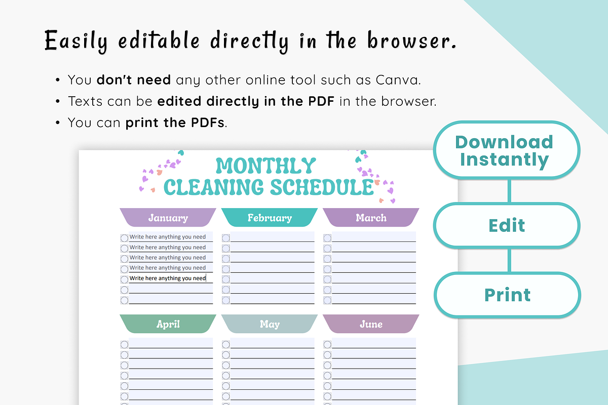 ADHD Cleaning Checklist Bundle, a Stationery Template by MondaySpark (Photo 9 of 9)