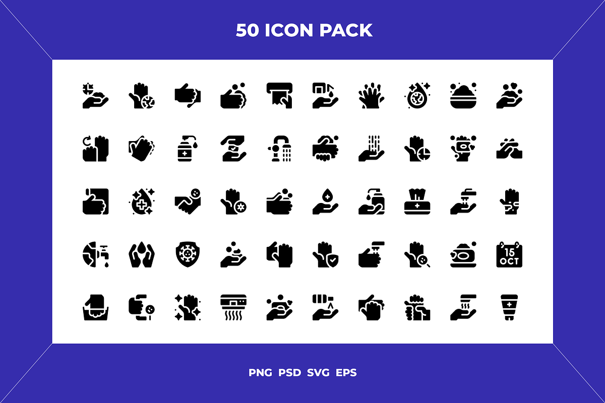 Global handwashing day icons, an Icon by Wencory (Photo 1 of 2)