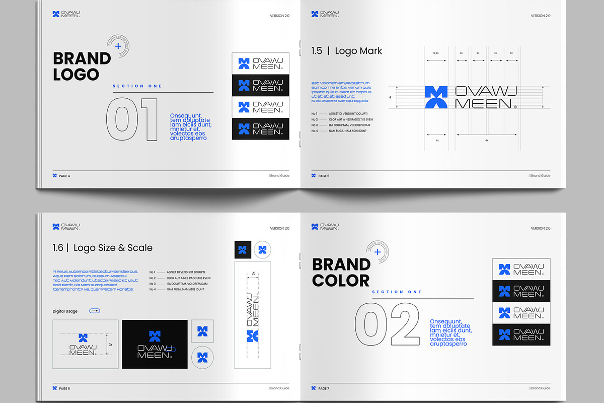 Corporate Brand Guideline Brand Book, a Brochure Template by MightyDesign (Photo 3 of 8)