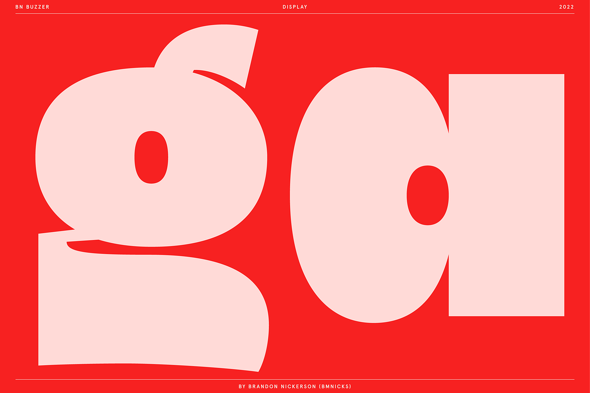 BN Buzzer Sans Serif Display Font, a Sans Serif Font by Bnick (Photo 2 of 18)