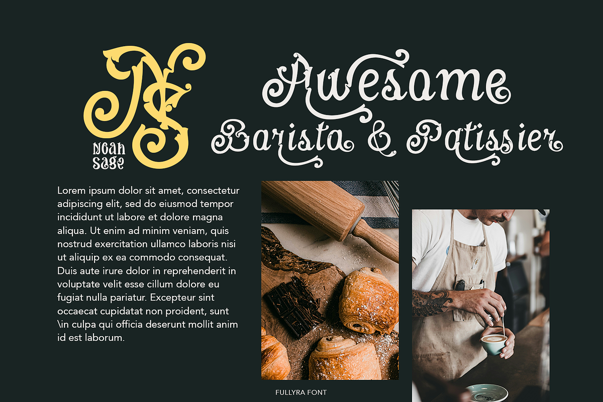 Fullyra Script, a Script Font by TypeClassHeroes (Photo 4 of 15)