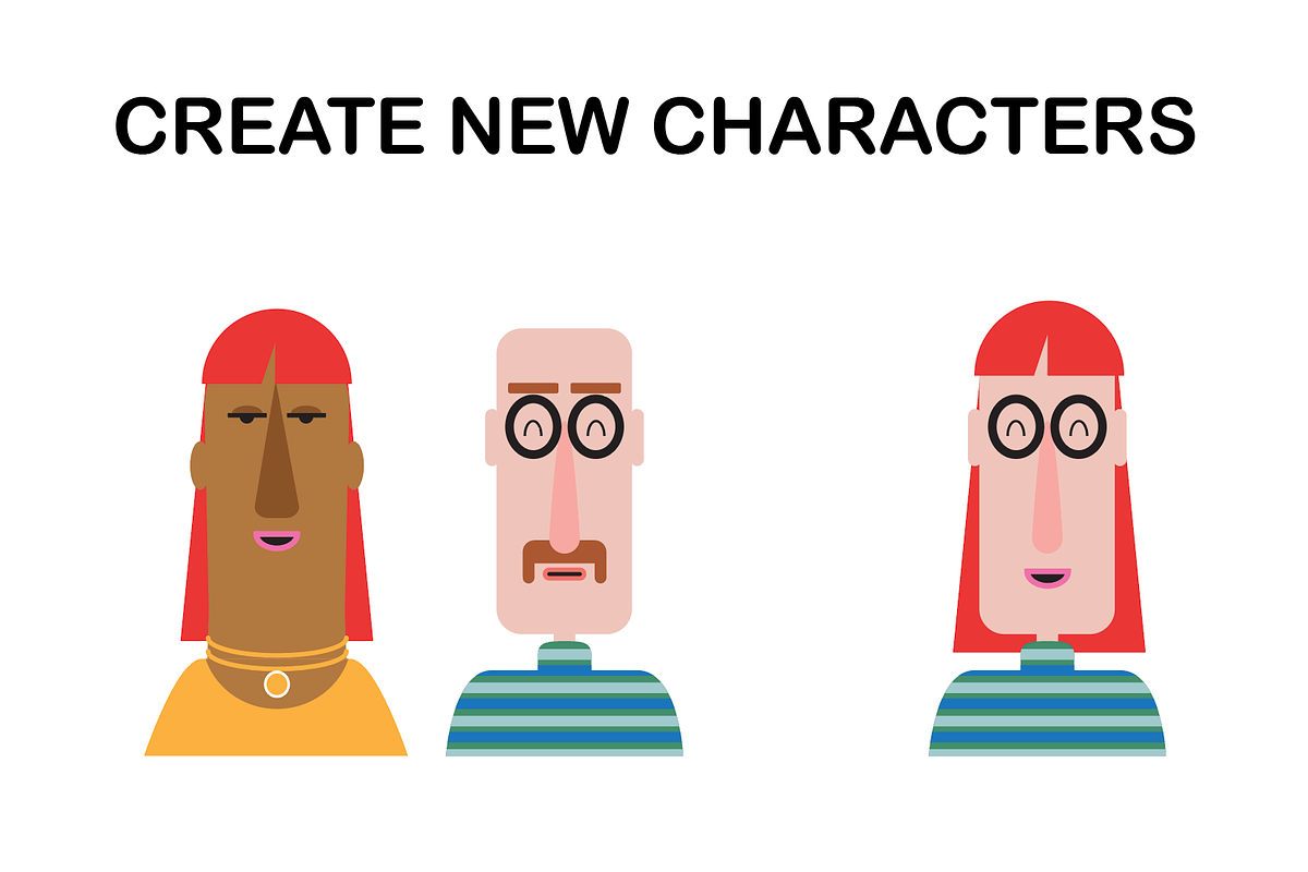 22 Modern People Avatars Set, an Icon by Yours Truly (Photo 4 of 4)