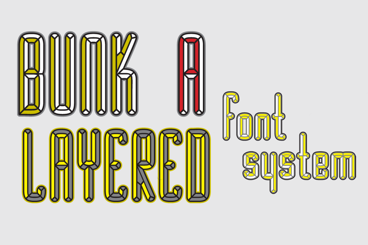 BUNK Layer Kit Font Pack $PECIAL$$ preview 3