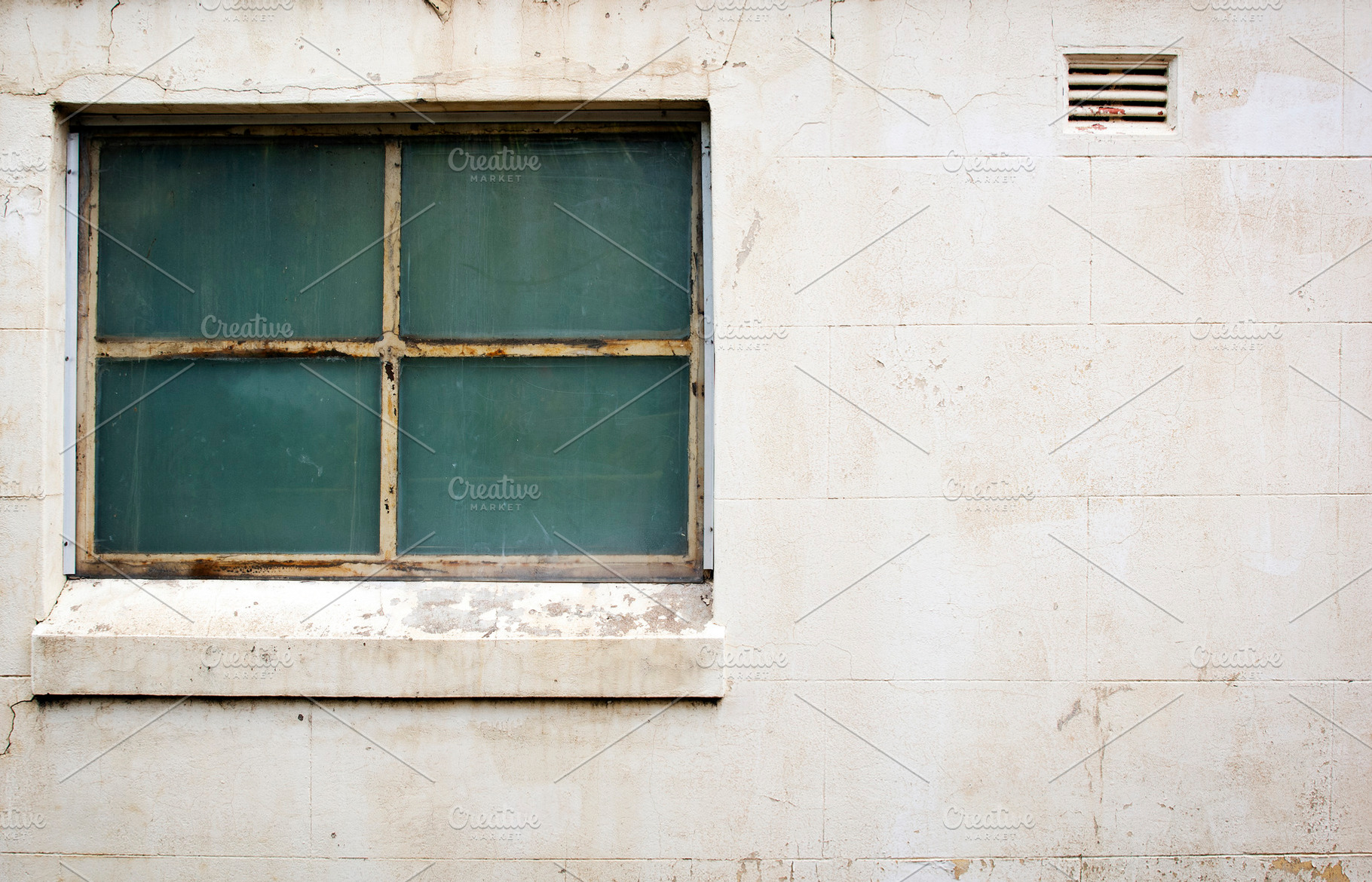Window on Concrete Background, an Abstract Photo by THP Creative