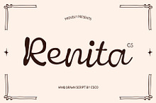 CS Renita – Handwritten Script Font