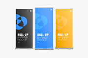 Roll-Up Banner Display Mockup Bundle, an Advertising Mockup by graphypix (Thumbnail 9 of 14)