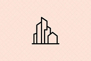 Minimalist Cityscape Icon Modern, an Outline Icon by Vectorium Studio (Thumbnail 2 of 4)