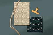 Blue and Beige Wallpaper, a Wallpaper Graphic by Bloomart Studio (Thumbnail 7 of 7)
