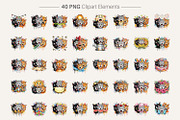 Funny Summer Cat Sublimation, an Illustration by Artnoy (Thumbnail 2 of 8)