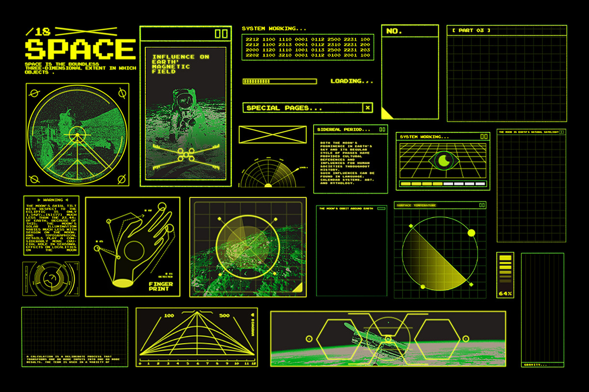 Retro Spaceship HUD, an Object Graphic by Pixflow (Photo 3 of 9)