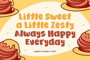 Lemon Cookies - Food Font, a Handwritten Font by Mozatype (Thumbnail 2 of 8)