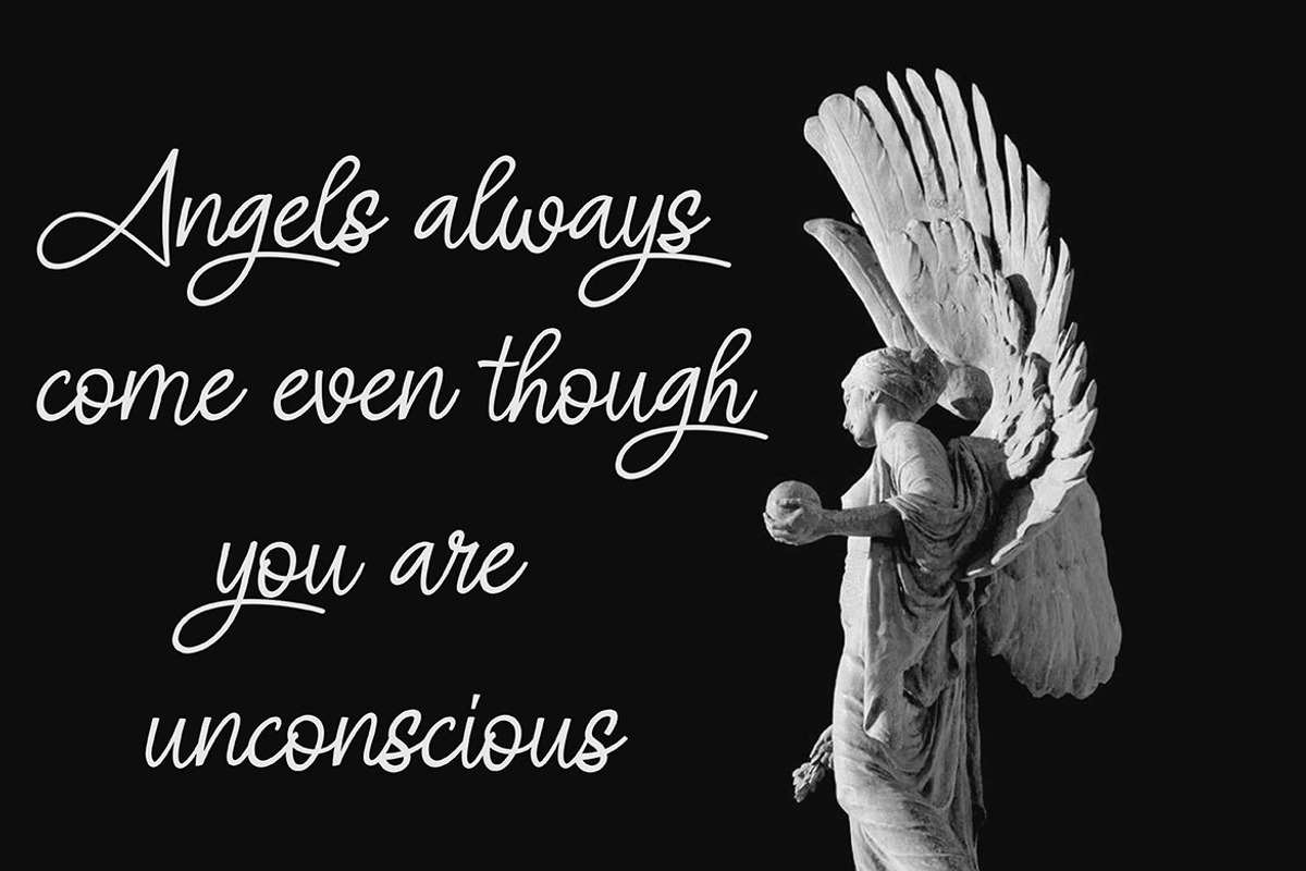 ANGEL SIGNATURE, a Script Font by AMINMARIO (Photo 4 of 9)
