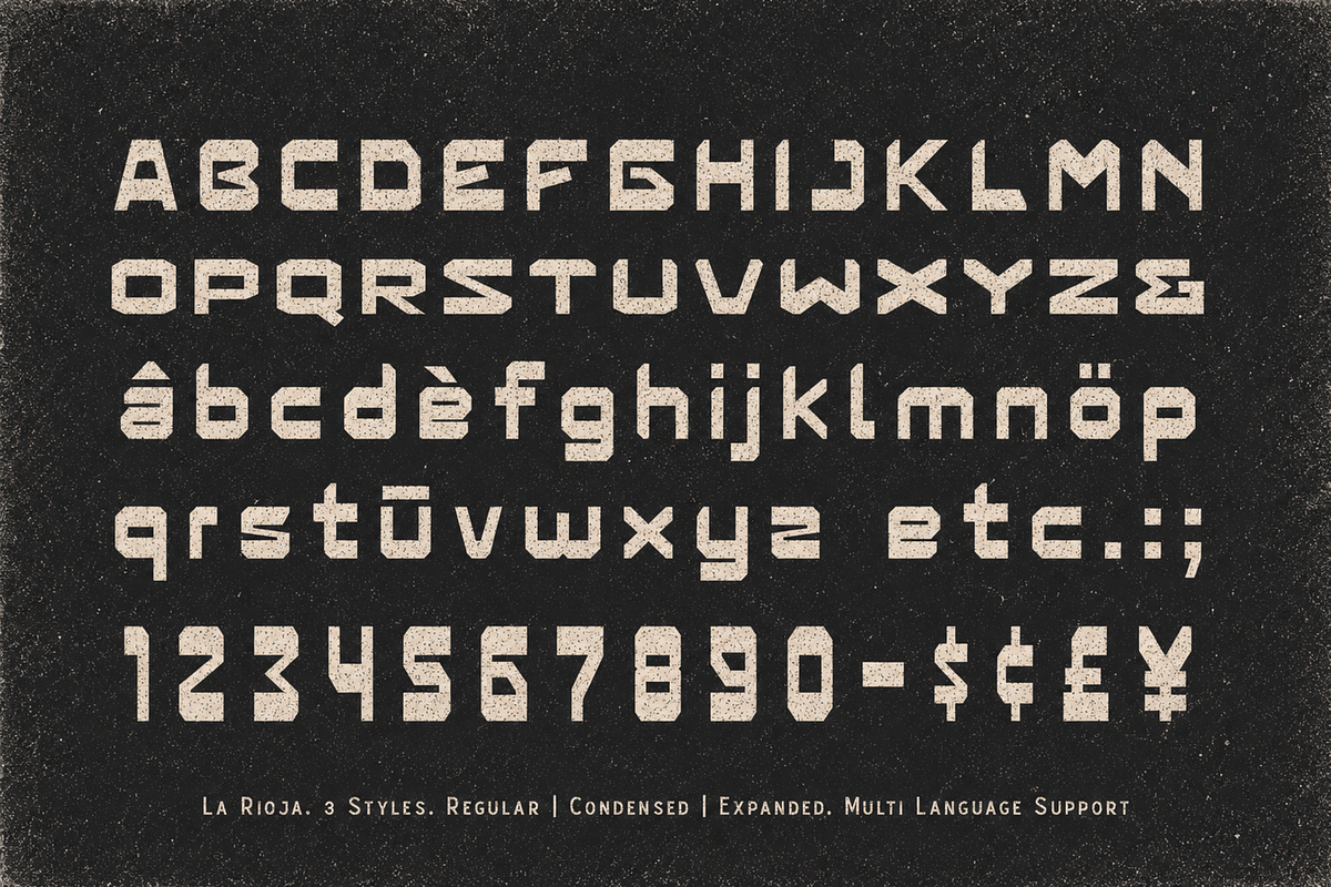 La Rioja — Retro Display Typeface, a Sans Serif Font by Any-Type® Foundry (Photo 6 of 9)