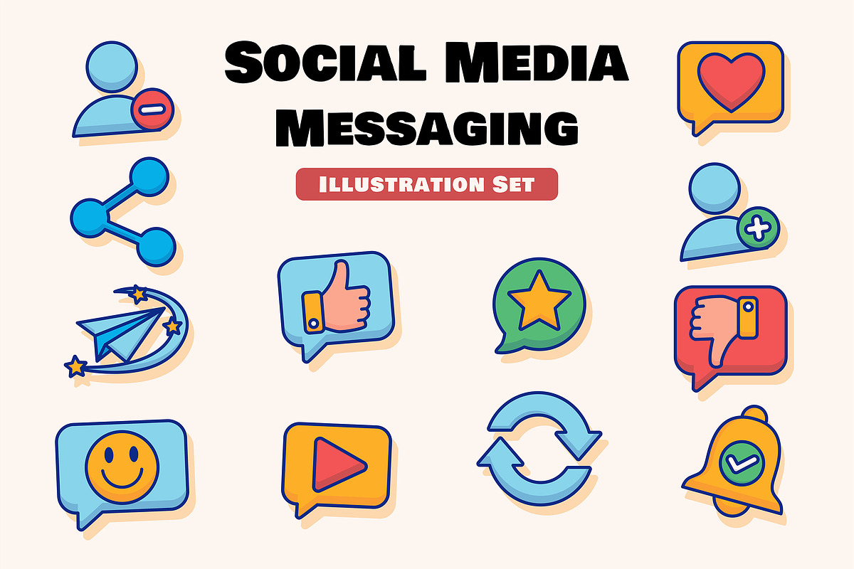 Social Media Messaging Icon, a Technology Illustration by Partikusi Design (Photo 1 of 3)