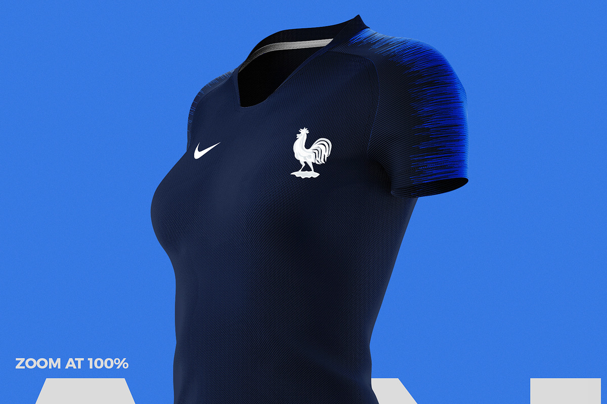 Women's Soccer Kit Mockup - Angle, an Apparel Mockup by thedesignshark (Photo 9 of 12)