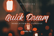 Quick Dream, a Script Font by Andika Fez (Thumbnail 1 of 9)