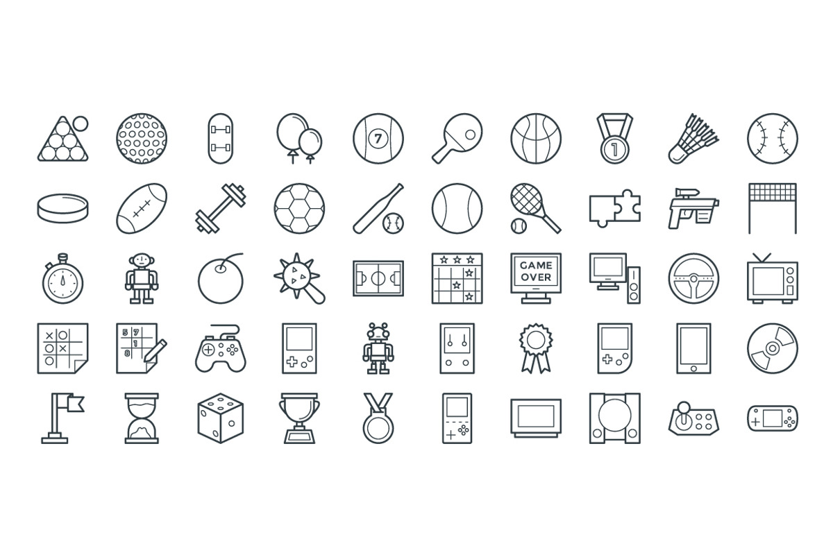 100+ Gaming Vector Icons, an Outline Icon by Vectors Market (Photo 3 of 3)
