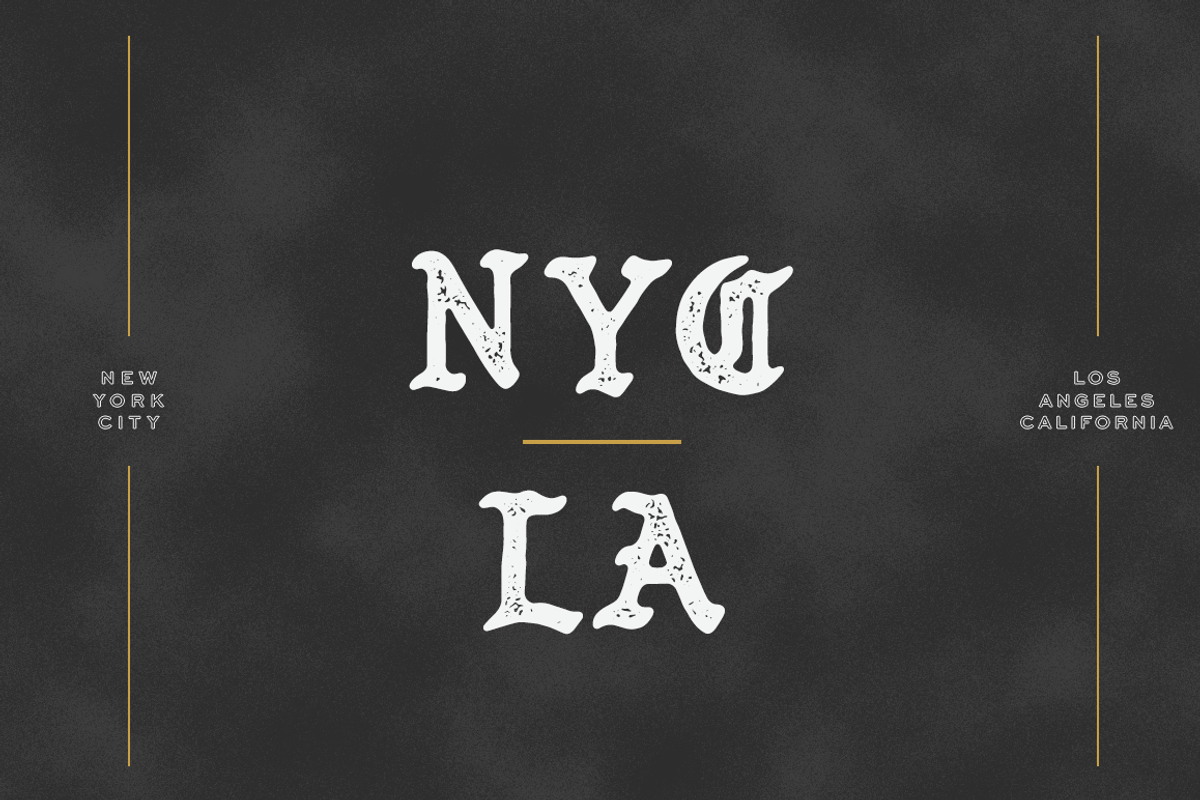 Pueblo Blackletter - 4 Styles, a Script Font by Millieangelo (Photo 8 of 8)