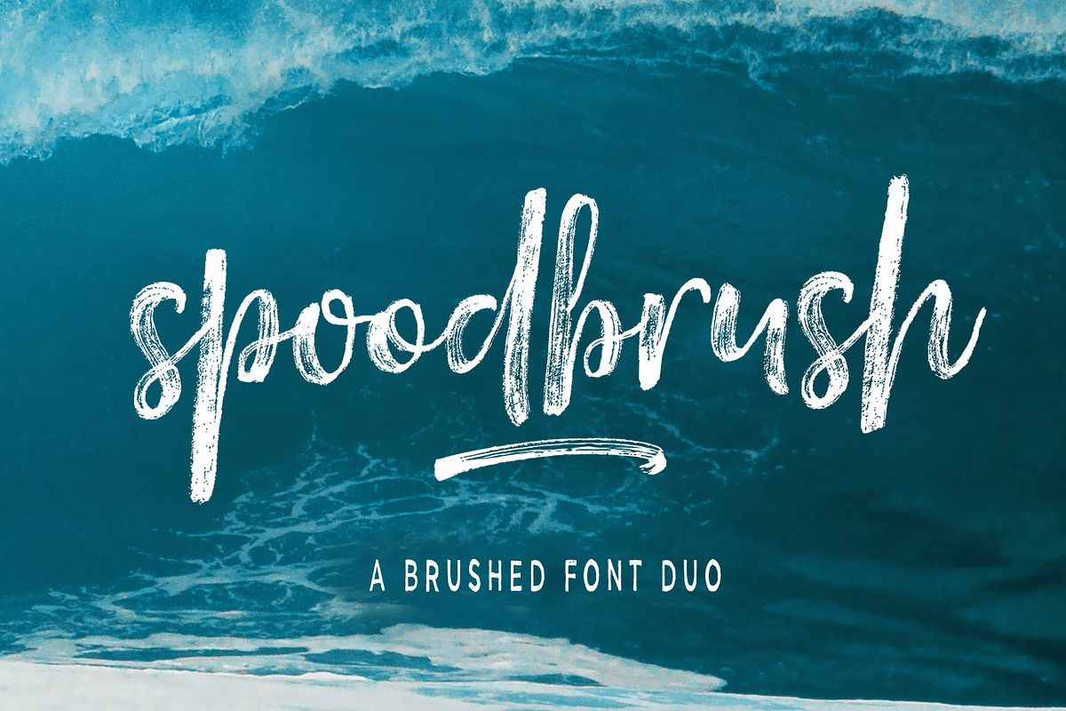 Spoodbrush - Font Duo