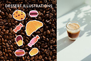 BOLD COFFEE: clipart, stickers, a Food Illustration by Elliko shop (Thumbnail 7 of 9)