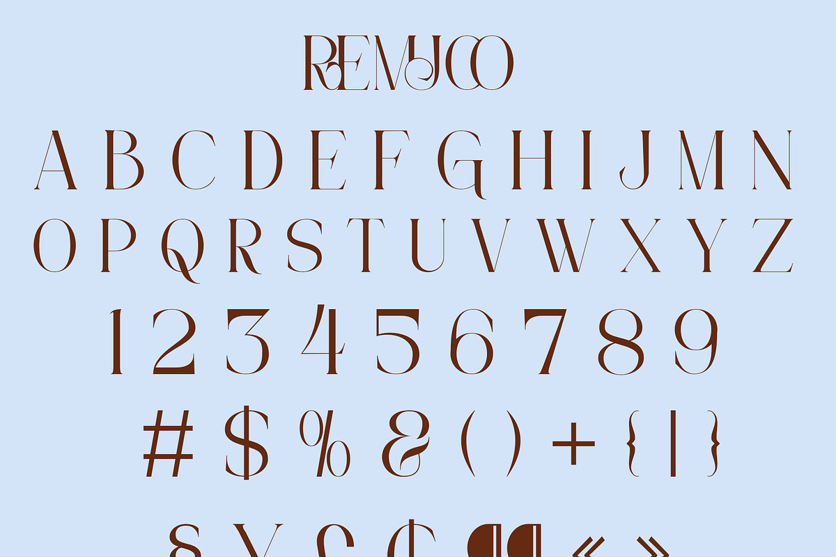 Remjoo Serif Font Modern, a Serif Font by Canden Meutuah (Photo 5 of 7)