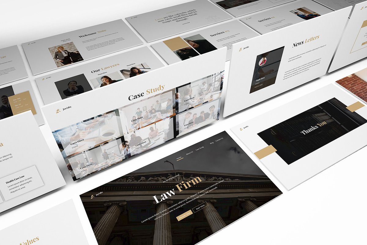 Law Firm Powerpoint Template, a Presentation Template by Formatika Studio