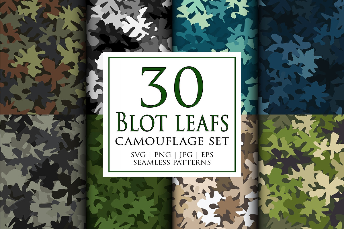 Camouflage seamless patterns set, a Pattern Graphic by ArchonDigitalShop (Photo 1 of 8)