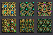 Emerald Gemstones Seamless Pattern, a Pattern Graphic by protabsorkar11 (Thumbnail 4 of 5)