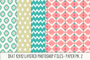 Layered Photoshop Ikat Pattern No. 2