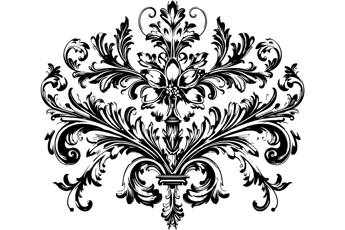 Victorian Floral Damask Ornament, an Object Graphic by Gfx_Store (Photo 13 of 32)