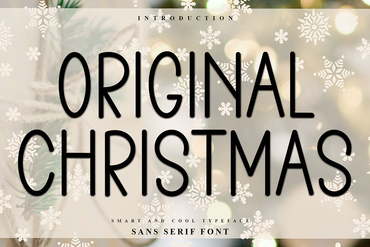 Original Christmas, a Sans Serif Font by InermediaSTUDIO (Photo 1 of 8)