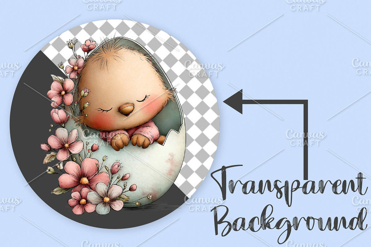 Whimsical Easter Animals Clipart PNG, an Illustration by Canvas Craft (Photo 2 of 7)