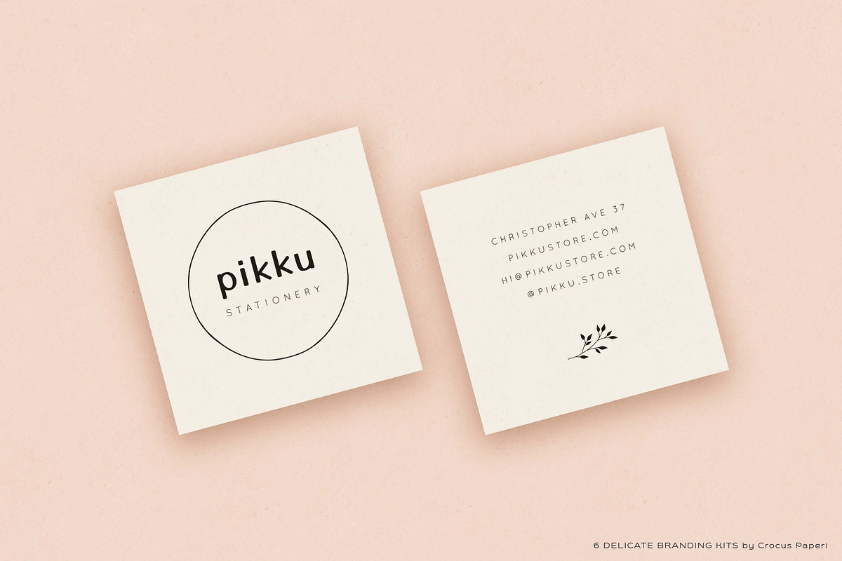 33 delicate logos ~ 6 brand kits, a Branding & Logo Template by Crocus Paperi (Photo 24 of 25)