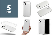 Phone 13 Clear Case Mock-up, an iPhone Mockup by Colatudo Store (Thumbnail 2 of 8)