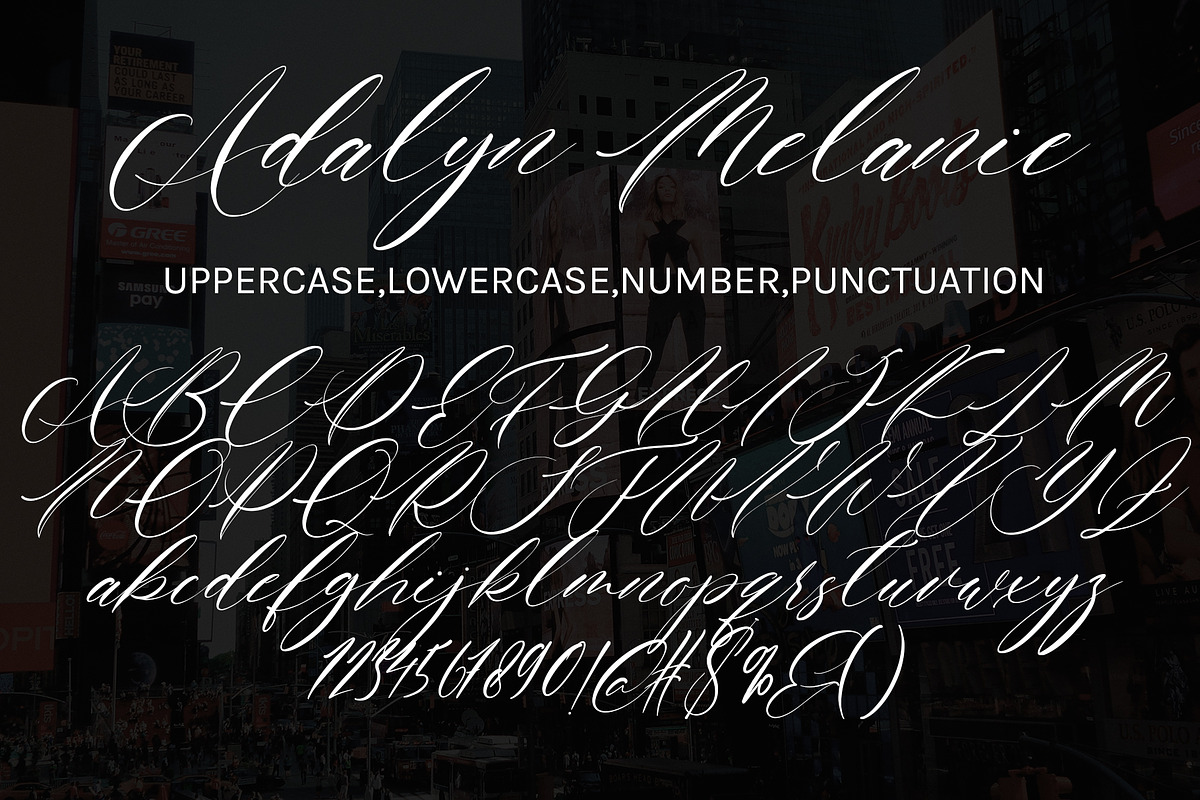 Adalyn Melanie, a Handwritten Font by HaKi Studio (Photo 5 of 5)