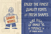 Glaire Display Family Typeface, a Sans Serif Font by Dawaii Goods (Thumbnail 7 of 8)