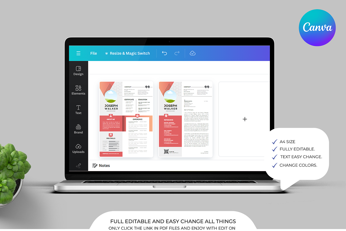 Resume Canva Template | Word, a Resume Template by Template Zone (Photo 5 of 6)