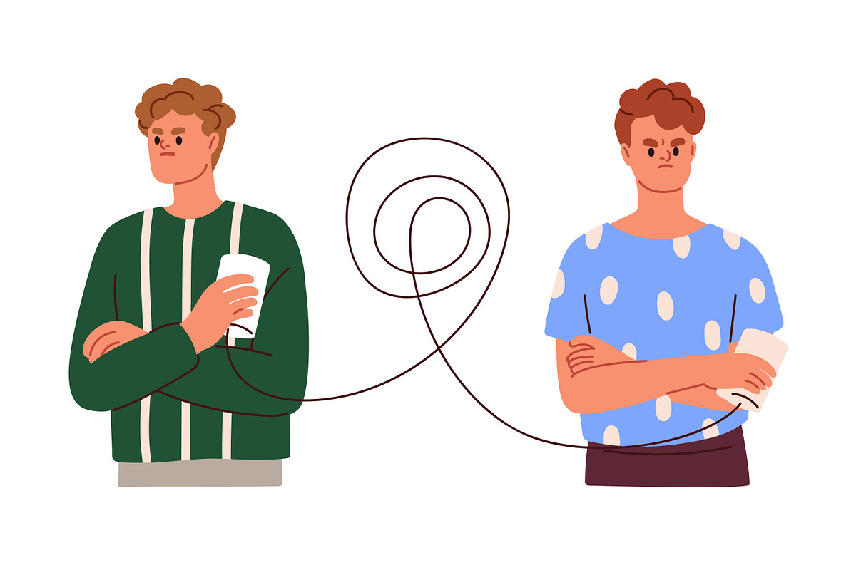 People having misunderstanding set, a Person Illustration by Good Studio (Photo 2 of 8)