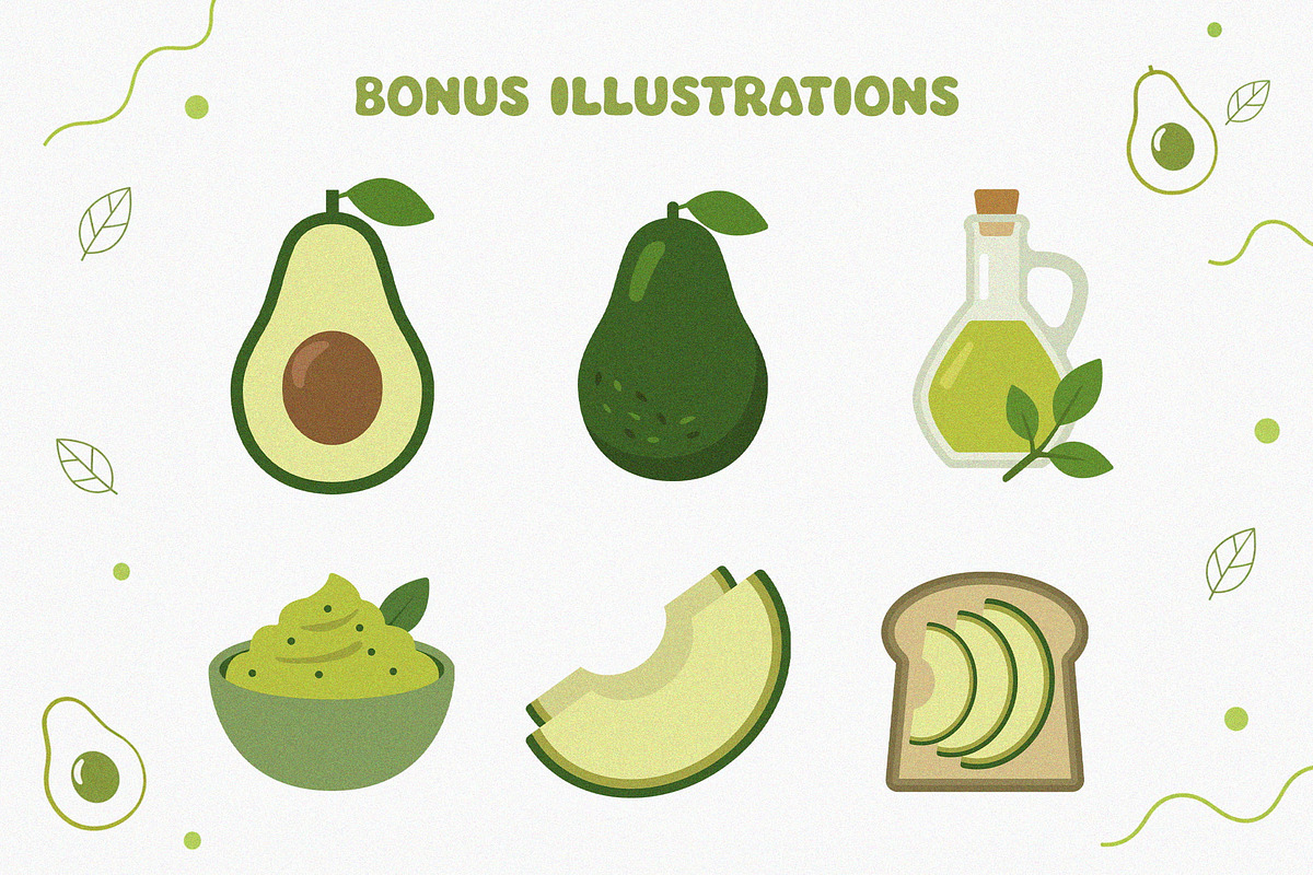 Avicoa – Organic Avocado Font, a Handwritten Font by NTC Graphic (Photo 6 of 9)