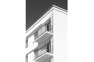 Apartment Building Facade Featuring, an Architecture Photo by Lermont51