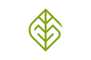 Letter G Green Tea Matcha Leaf Logo, a Branding & Logo Template by Buqancreative