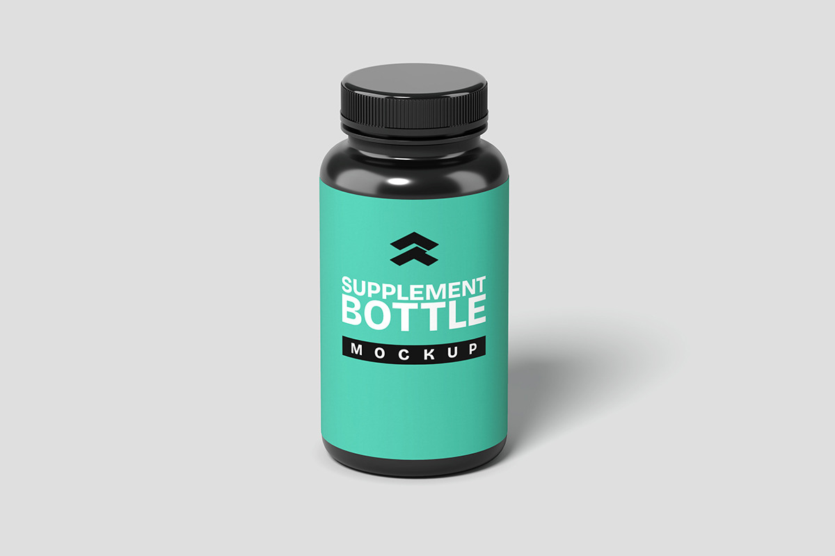 Supplement Bottle - Mockup, a Product Mockup by Rometheme Std (Photo 2 of 5)